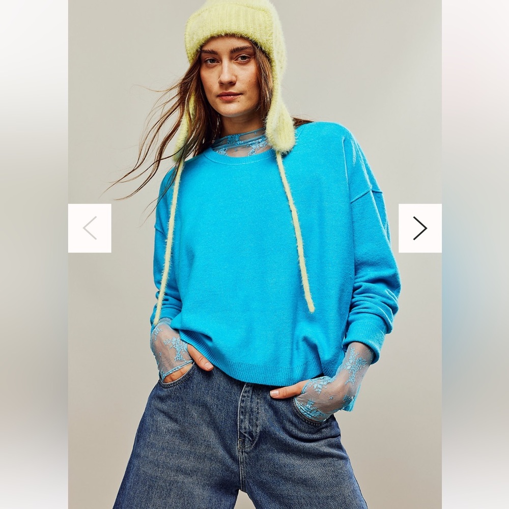 Free People Luna Sweater-Water World-NWT